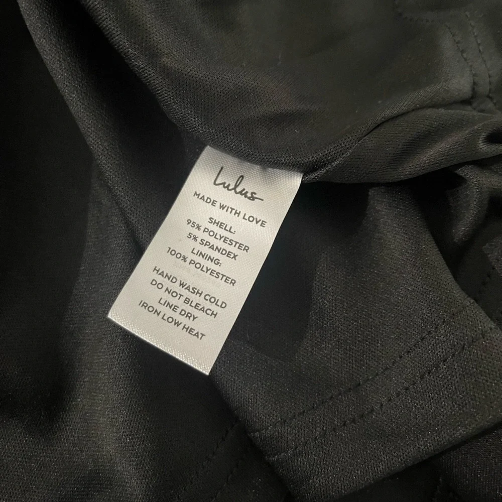 NWT LuLu’s Katrina LBD Black Strappy Skater Dress L Date Night Formal Party Sexy - Picture 11 of 12